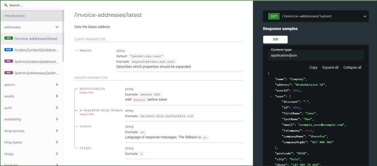 Api Sherish API | Sharefox