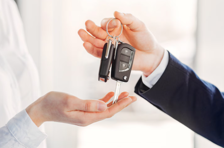 Handing over car keys