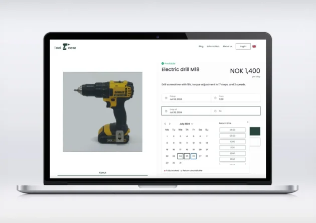 Tool rental software