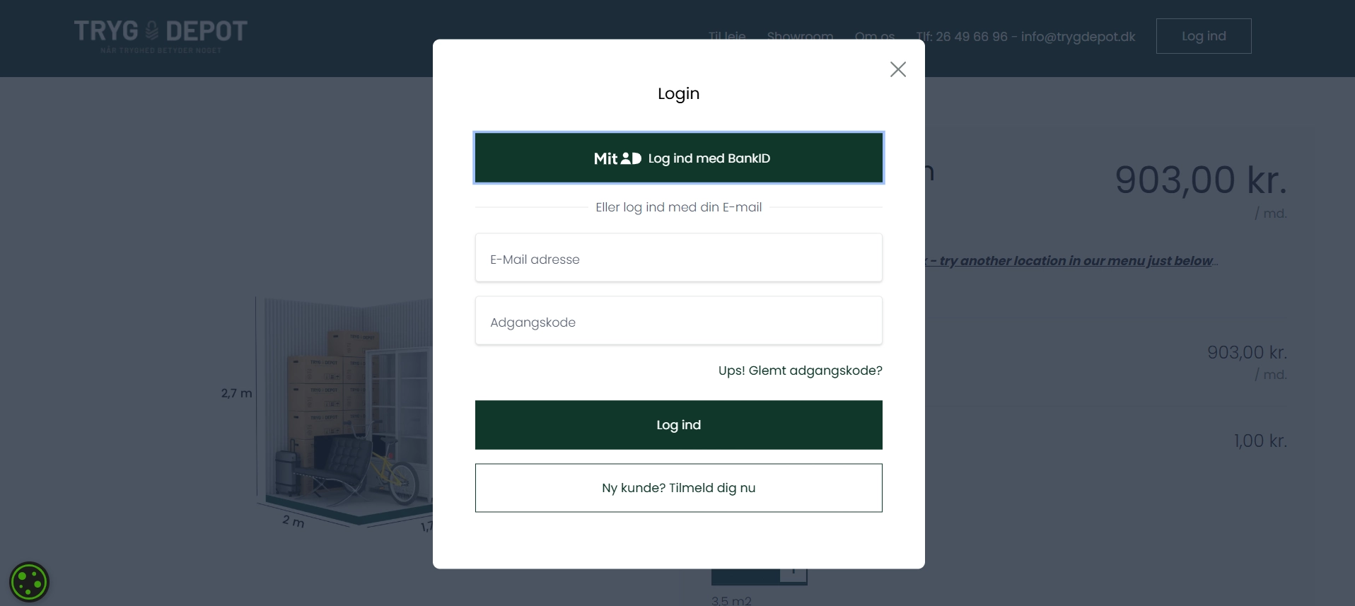 TrygDepot - MitID self storage
