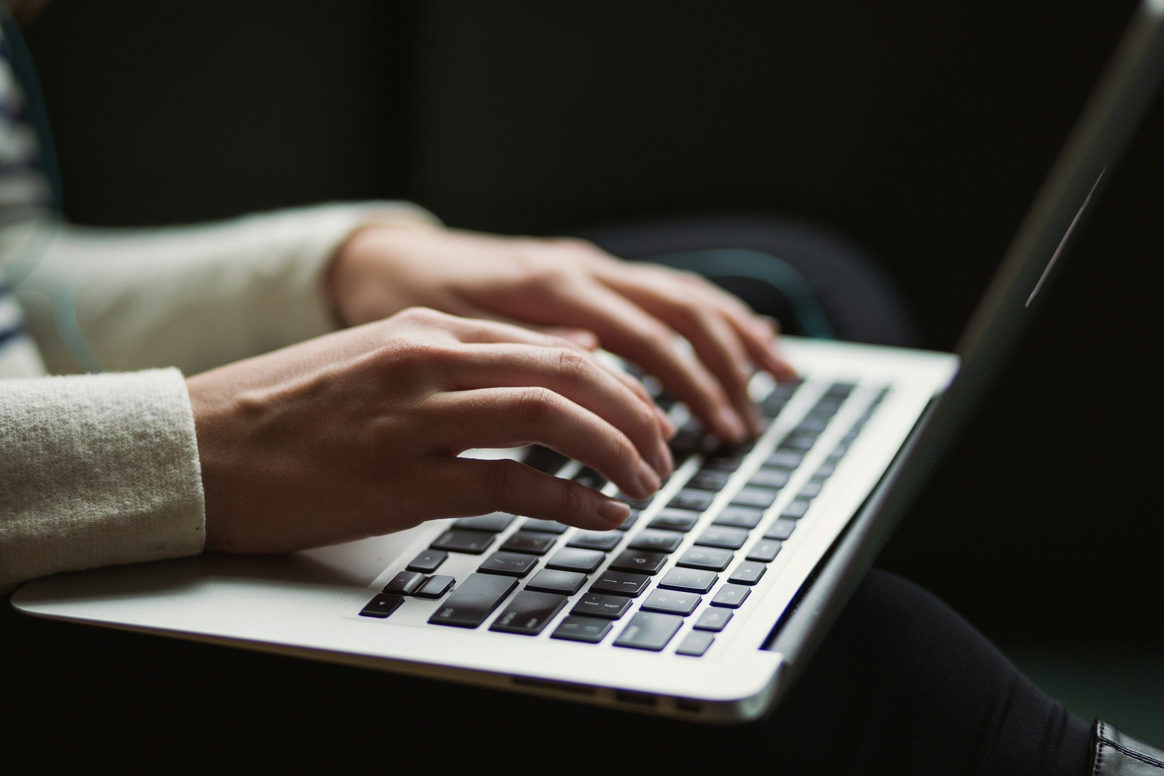 A man working on a laptop
