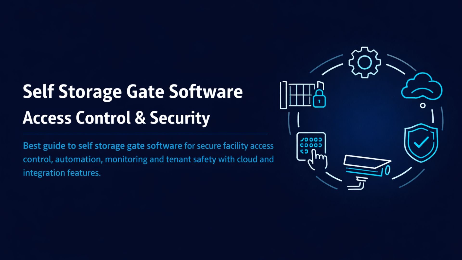 Self storage gate software