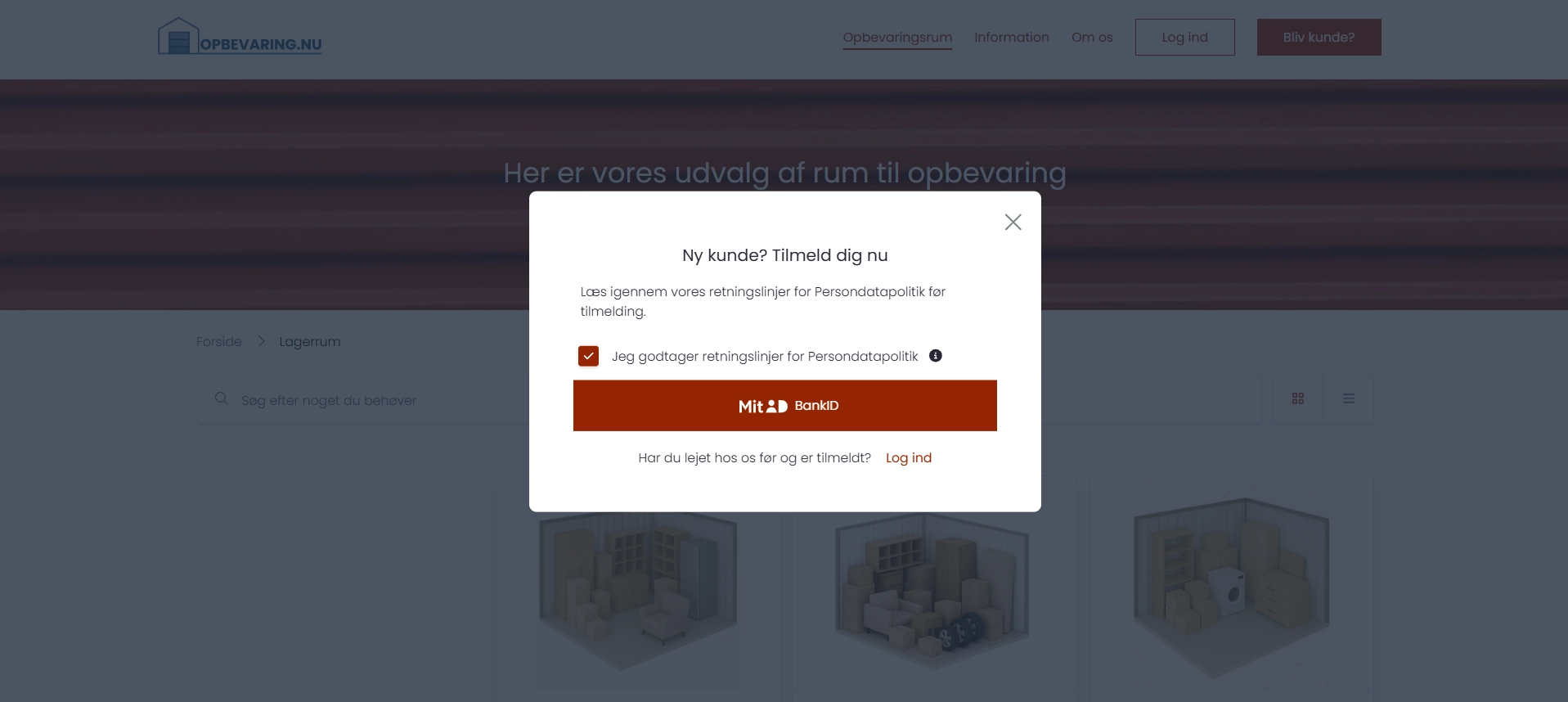 Self Storage Software - Opbevaring.nu