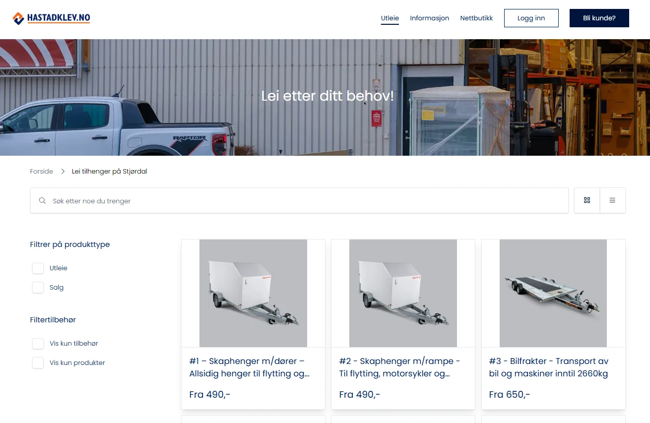 Trailer Rental Software - Hastadklev