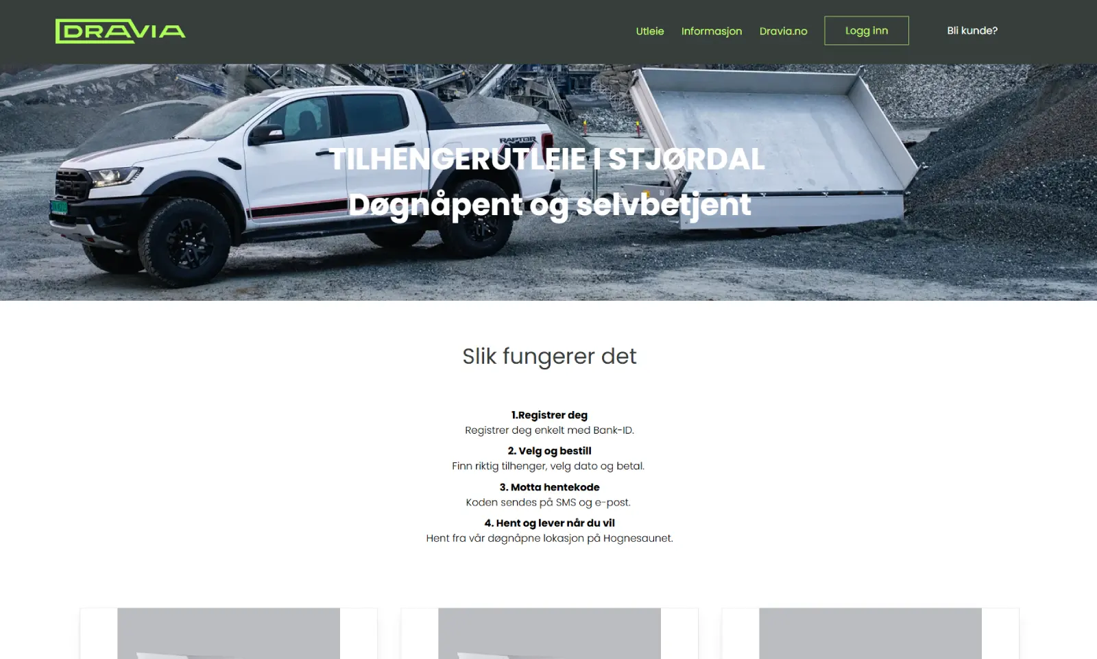 Trailer rental Dravia