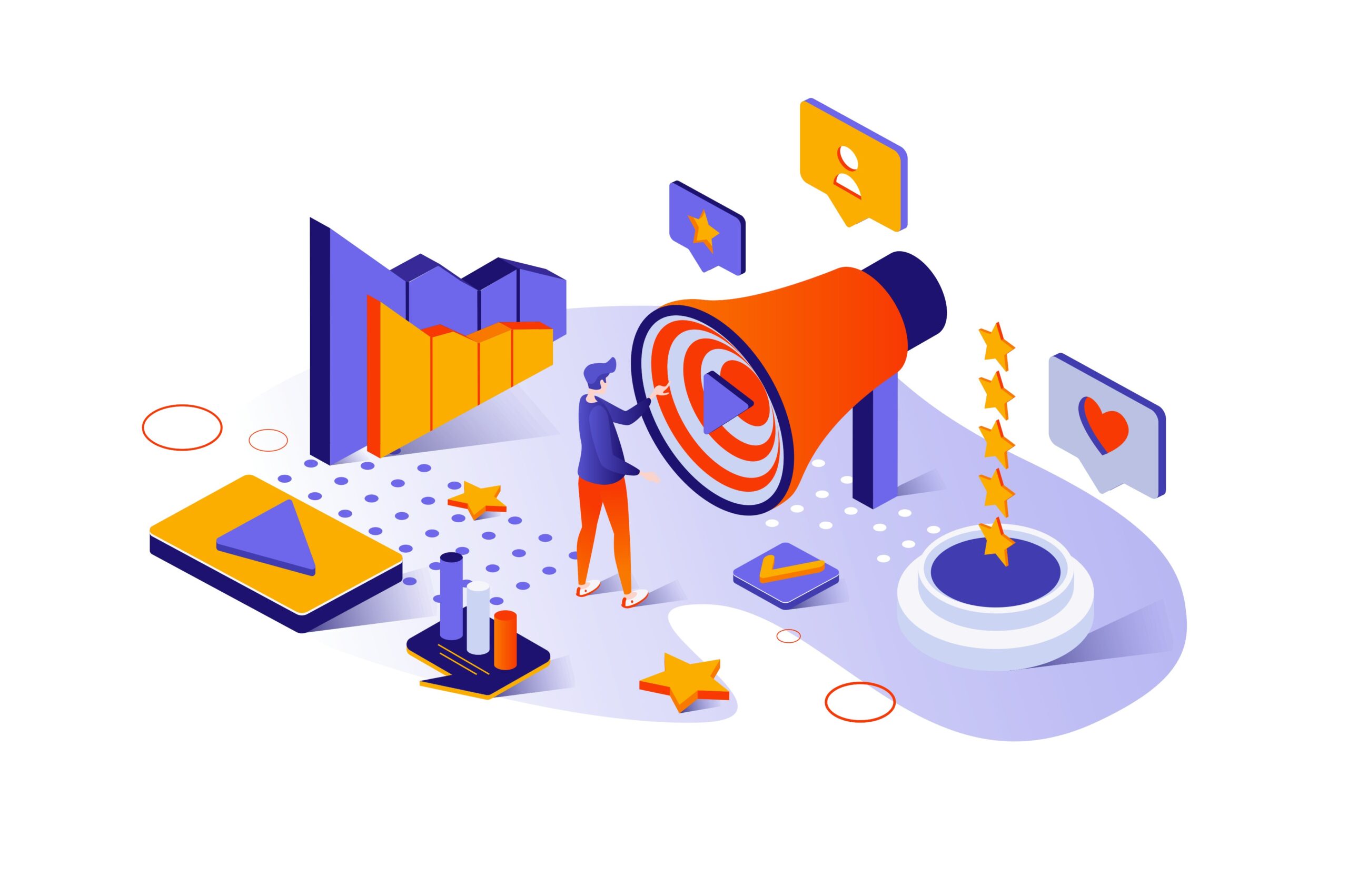 Website engagement illustration