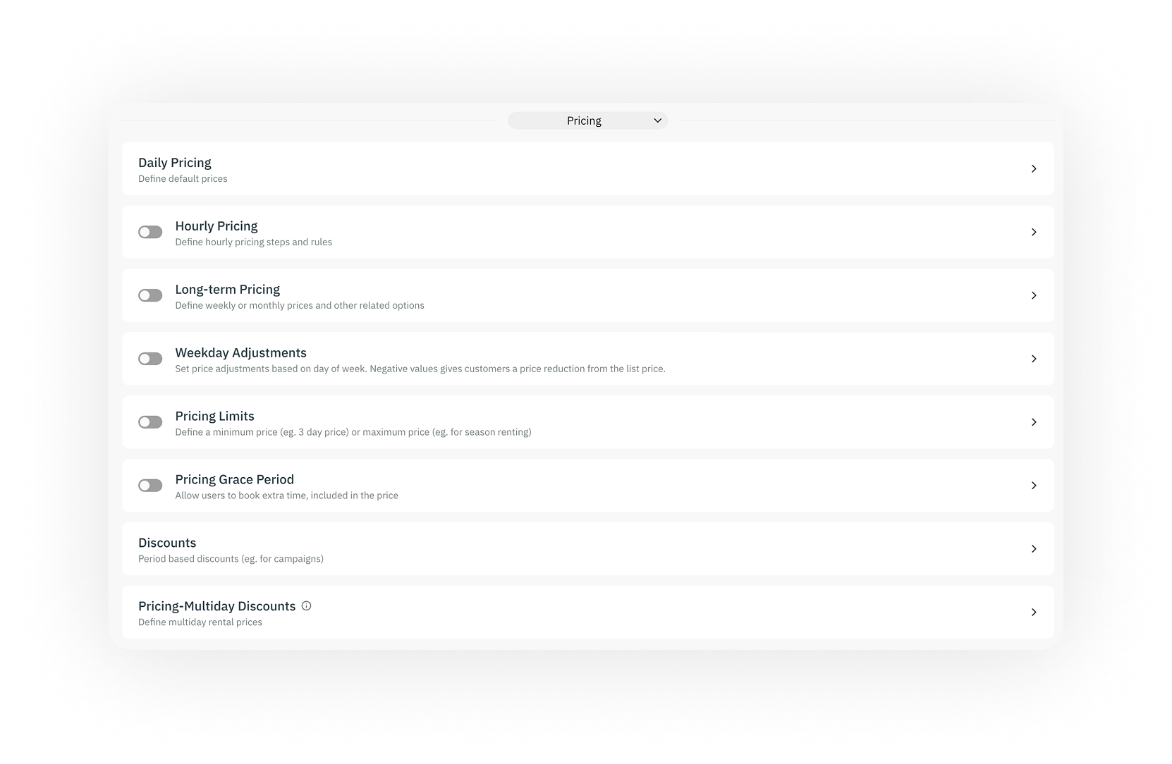 Customizable Pricing & Promotions