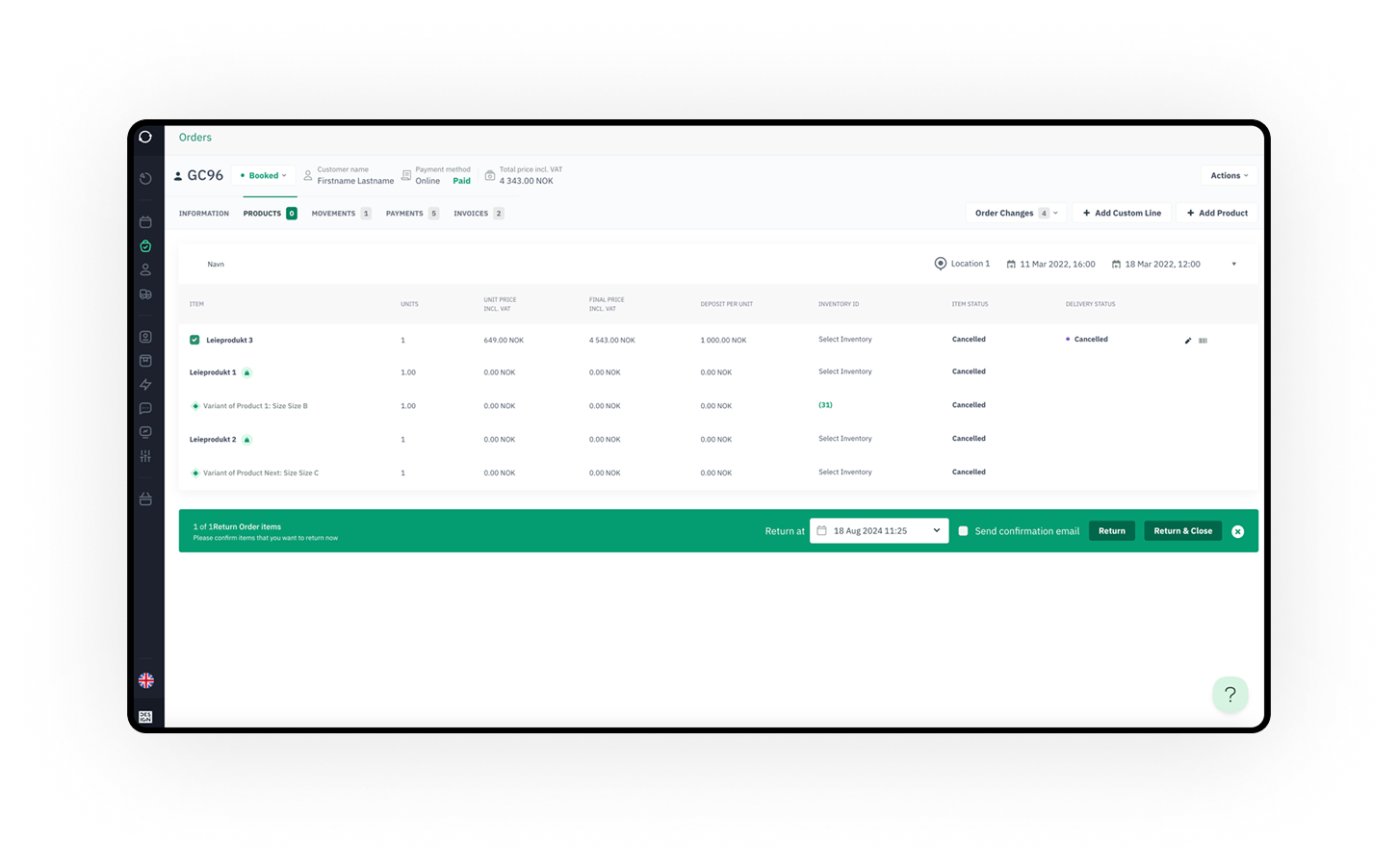 Order Management