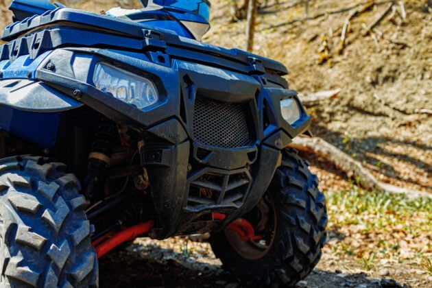 close up atv quad