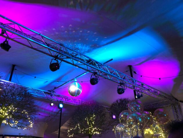 Event lighting equipment for event rentals