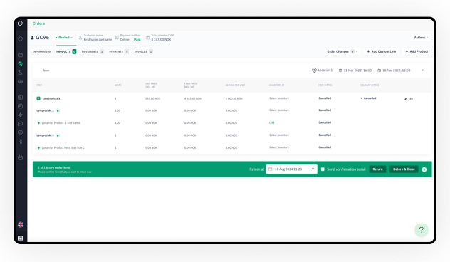 Complete overview of your subscription operations